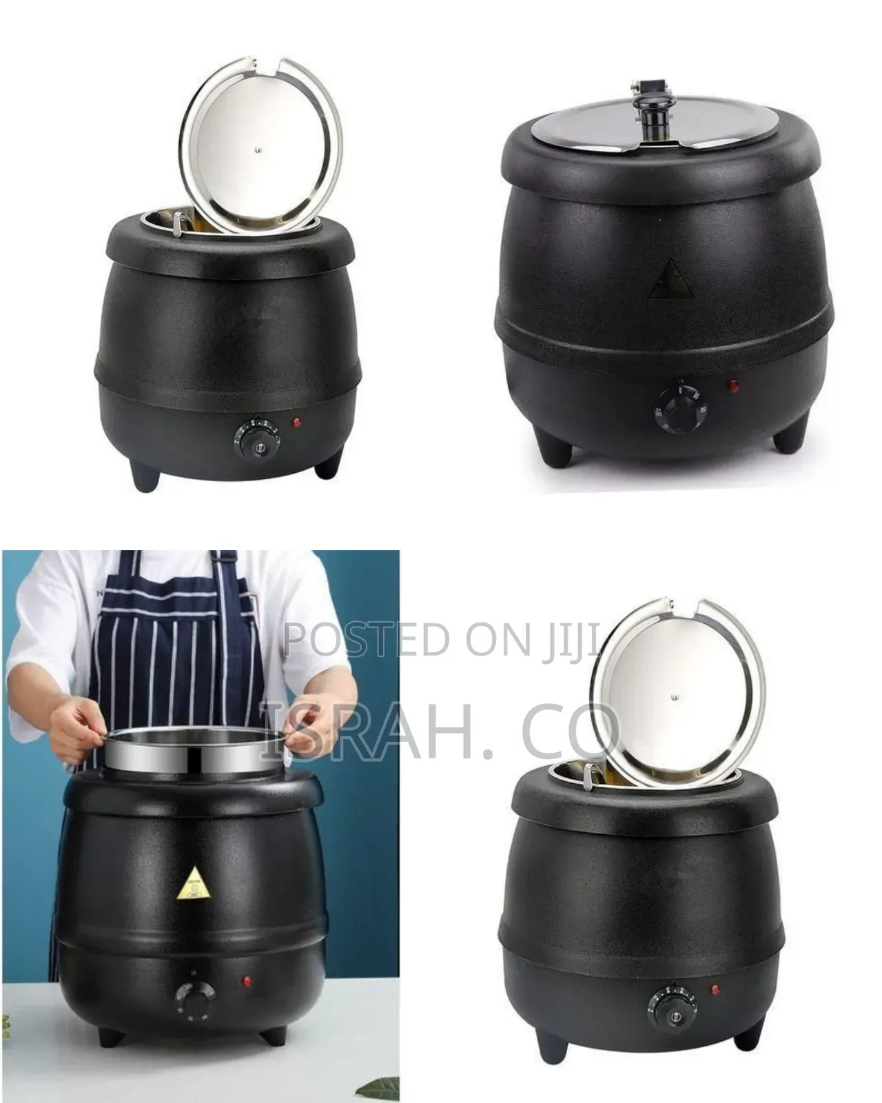 Professional Electric Soup Kettle Warmer With Stainless Steel Insert