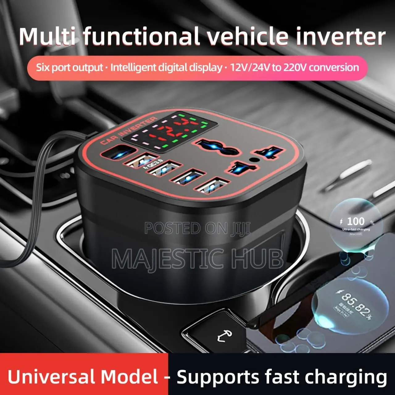 Car Charger 12v24v Conversion 220v Fast Charging High Power Inverter
