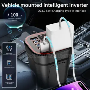 Car Charger 12v24v Conversion 220v Fast Charging High Power Inverter