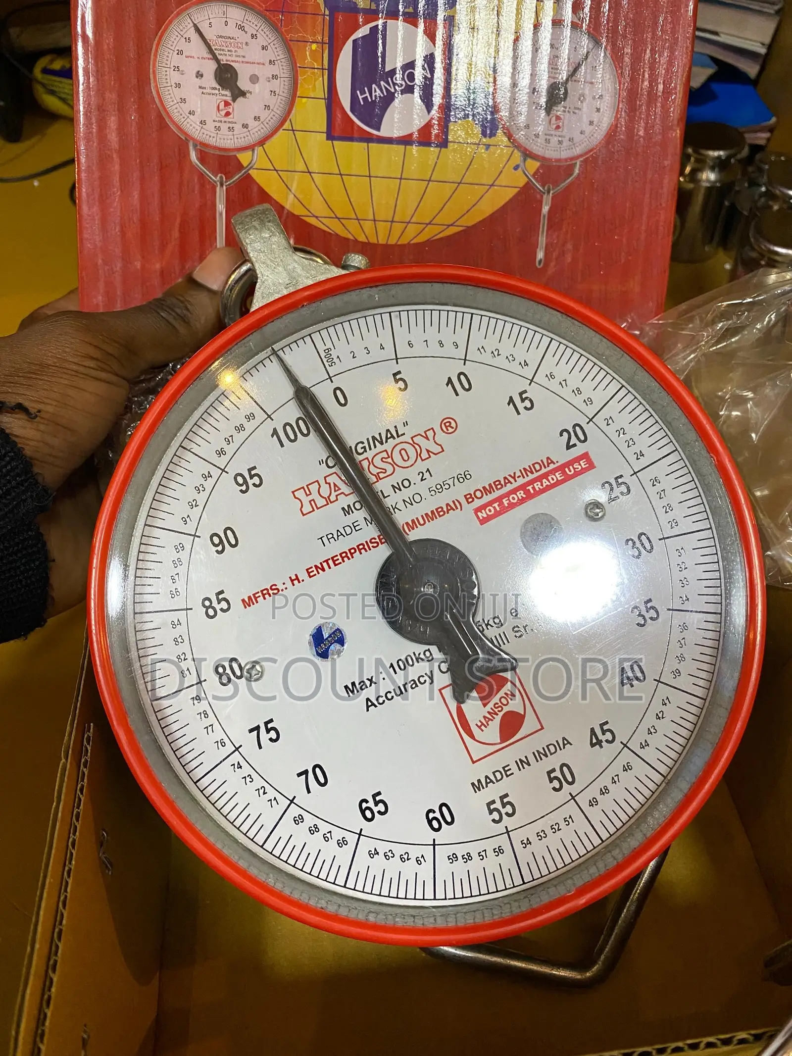 Hanging Weigh 100kg Analogue Weighing Scale Mechanical Weighing Scales