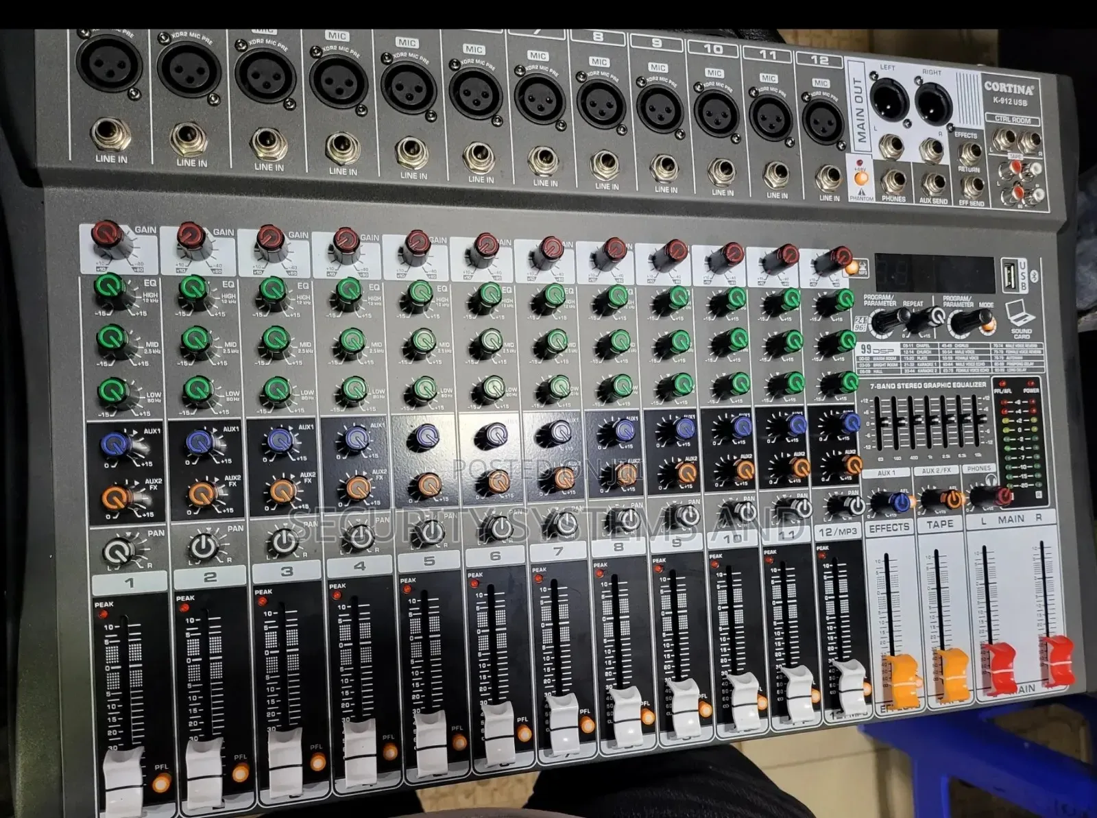 12 Channel Audio Mixer With Usb And Bluetooth - Music Mixer Console