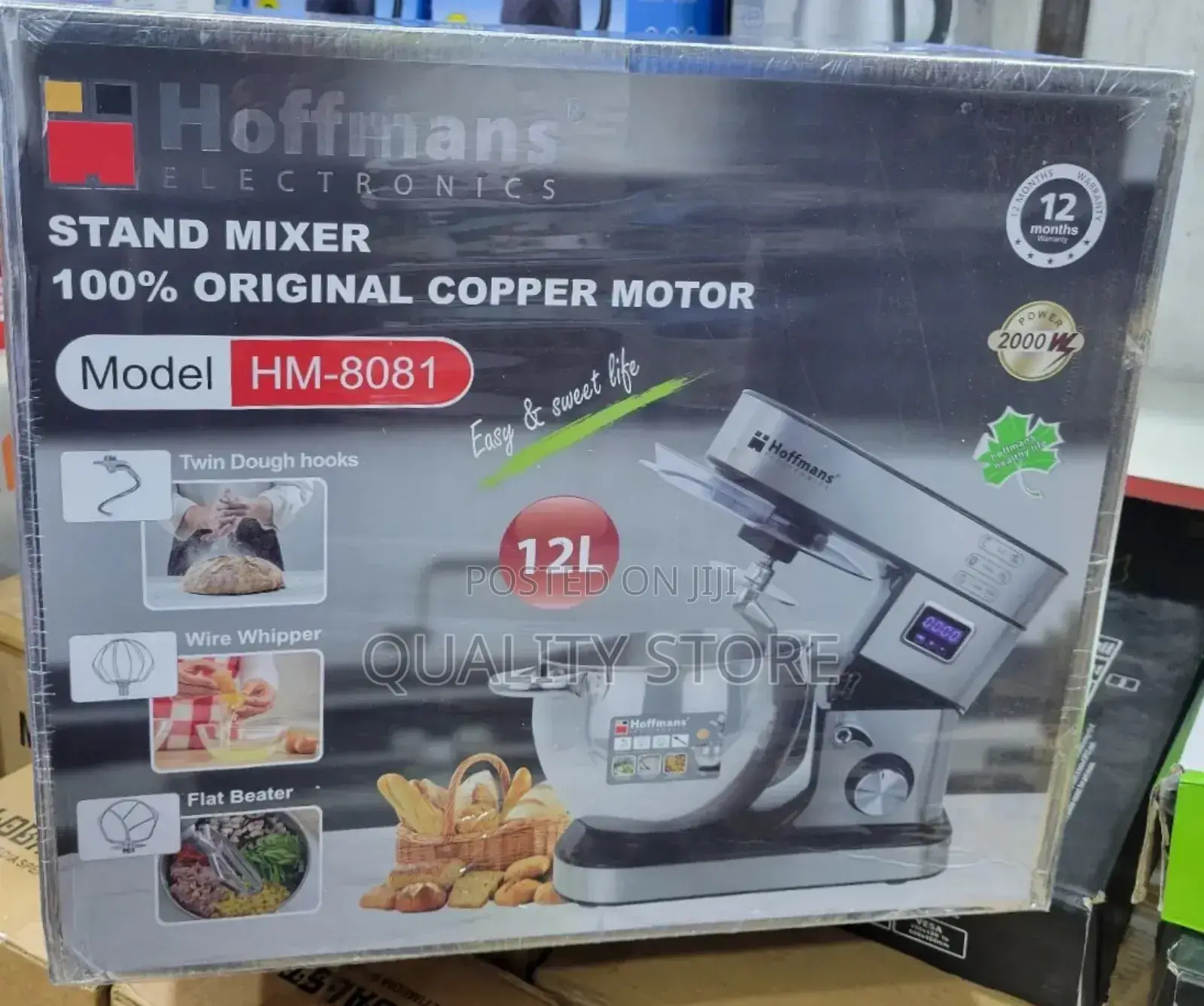 Hoffmans Electric Stand Mixer 12 L Hm-8081
