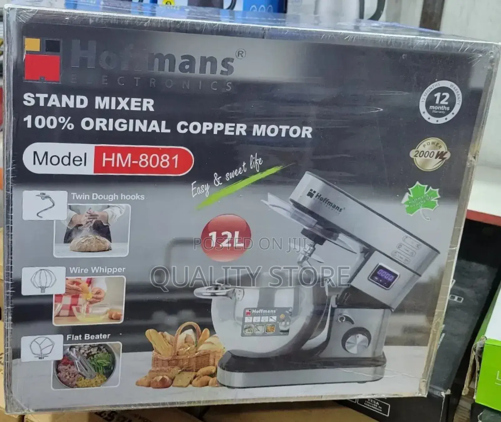 Hoffmans Electric Stand Mixer 12 L Hm-8081