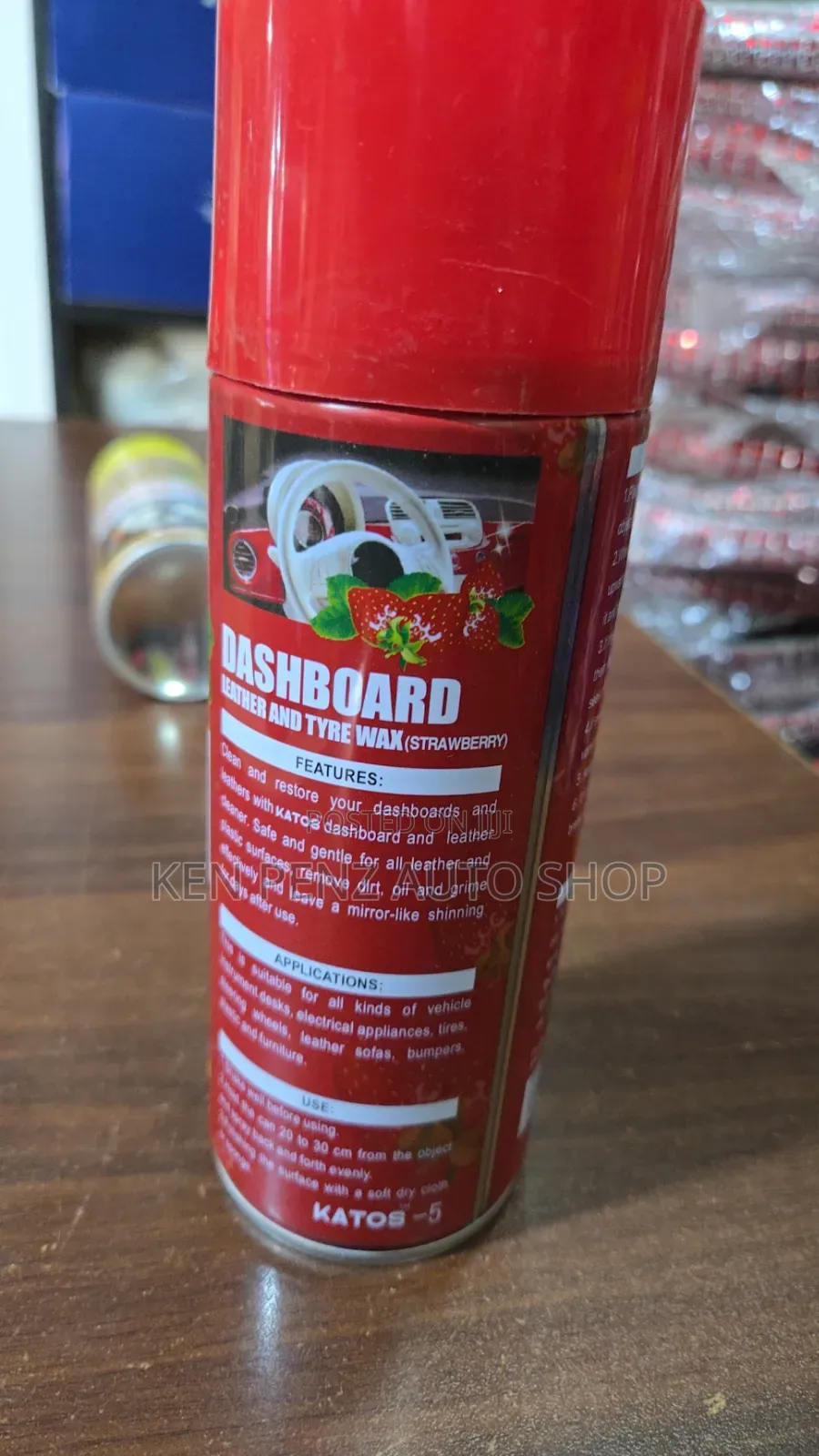Katosire Dashboard Leather and Tyre Wax ( Strawberry)