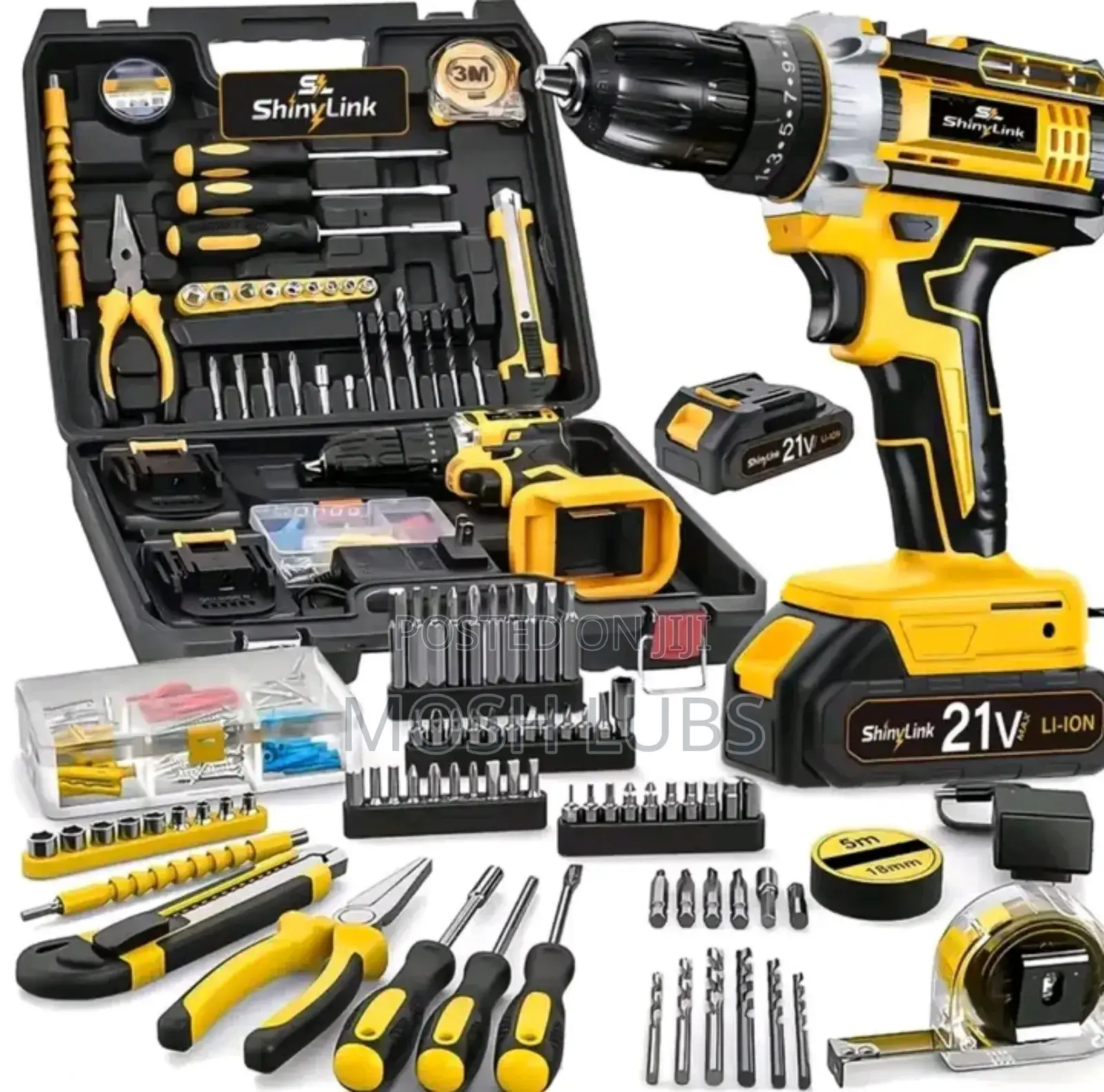 Full Kit of 136pcs of Cordless Electric Drill