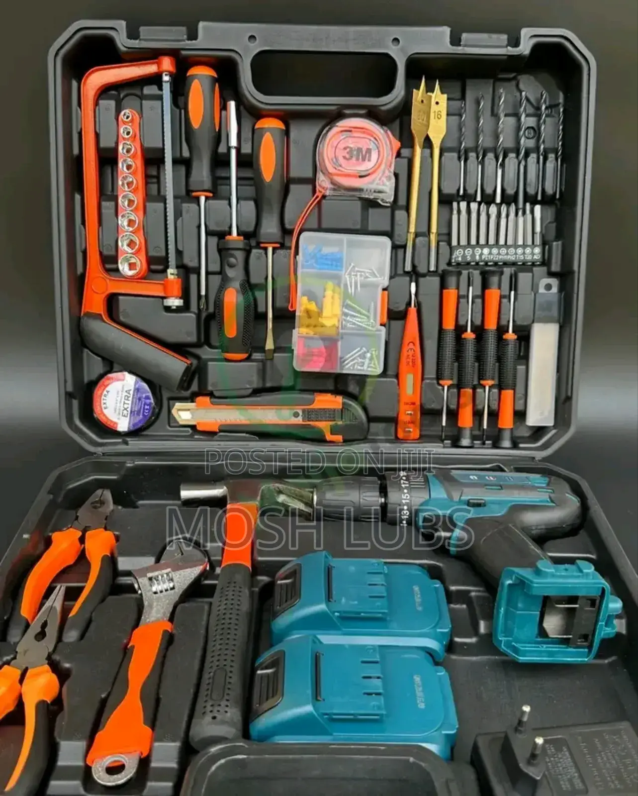 136pcs Electric Cordless Drill Set With All Accessories