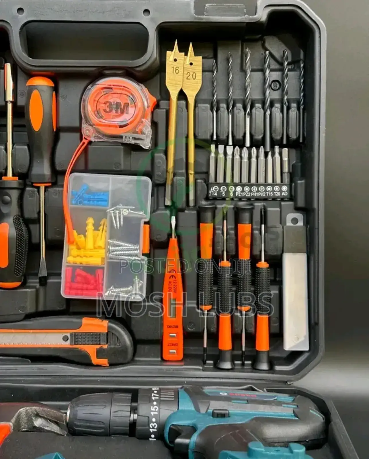 136pcs Electric Cordless Drill Set With All Accessories