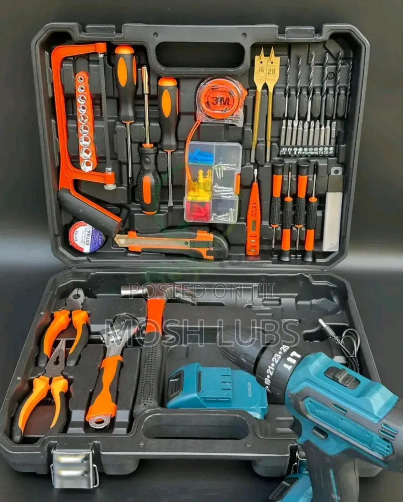136pcs Electric Cordless Drill Set With All Accessories