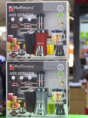 Hoffmans 4-in-1 Juice Extractor (Model Hm-637).