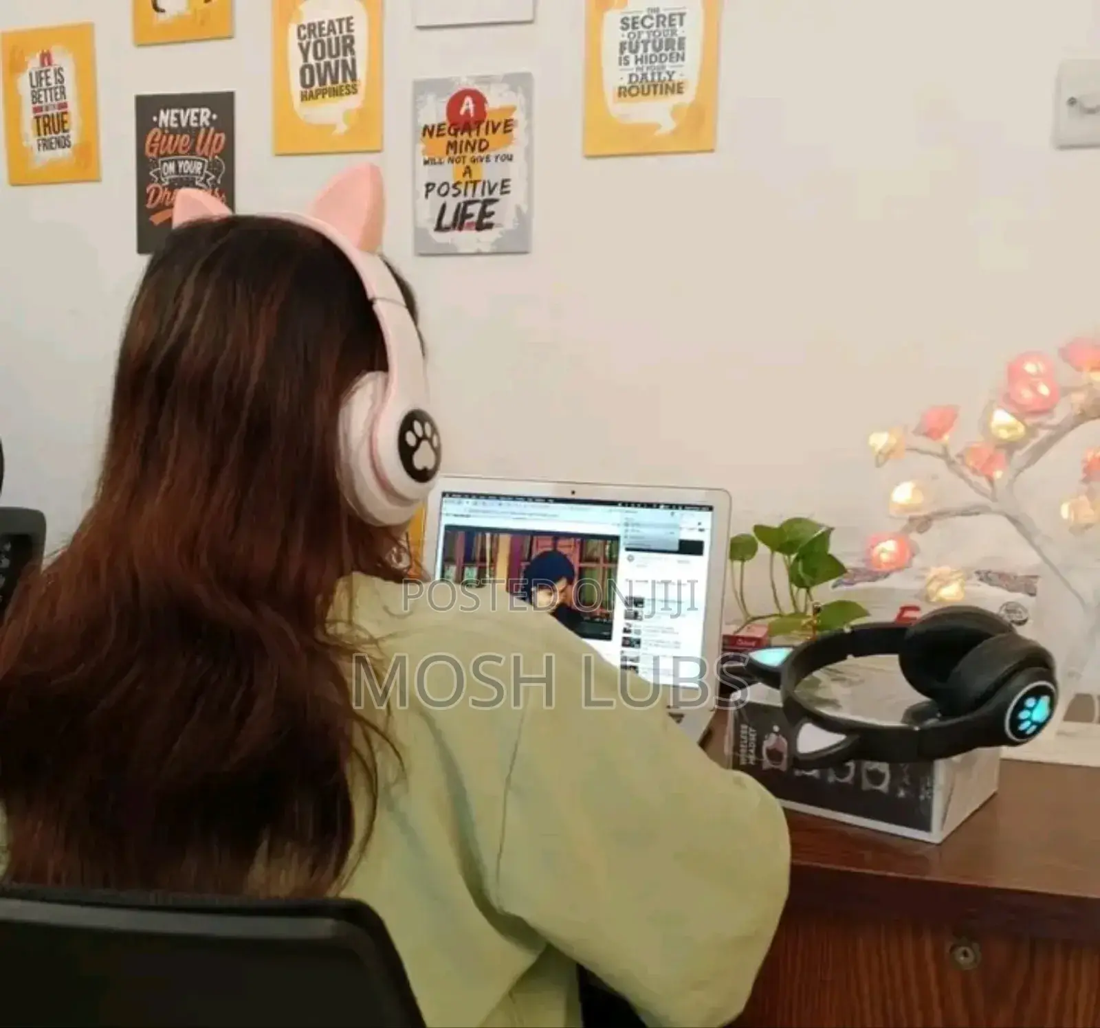 Dance to Ghe Beat Cat Ear Headphones