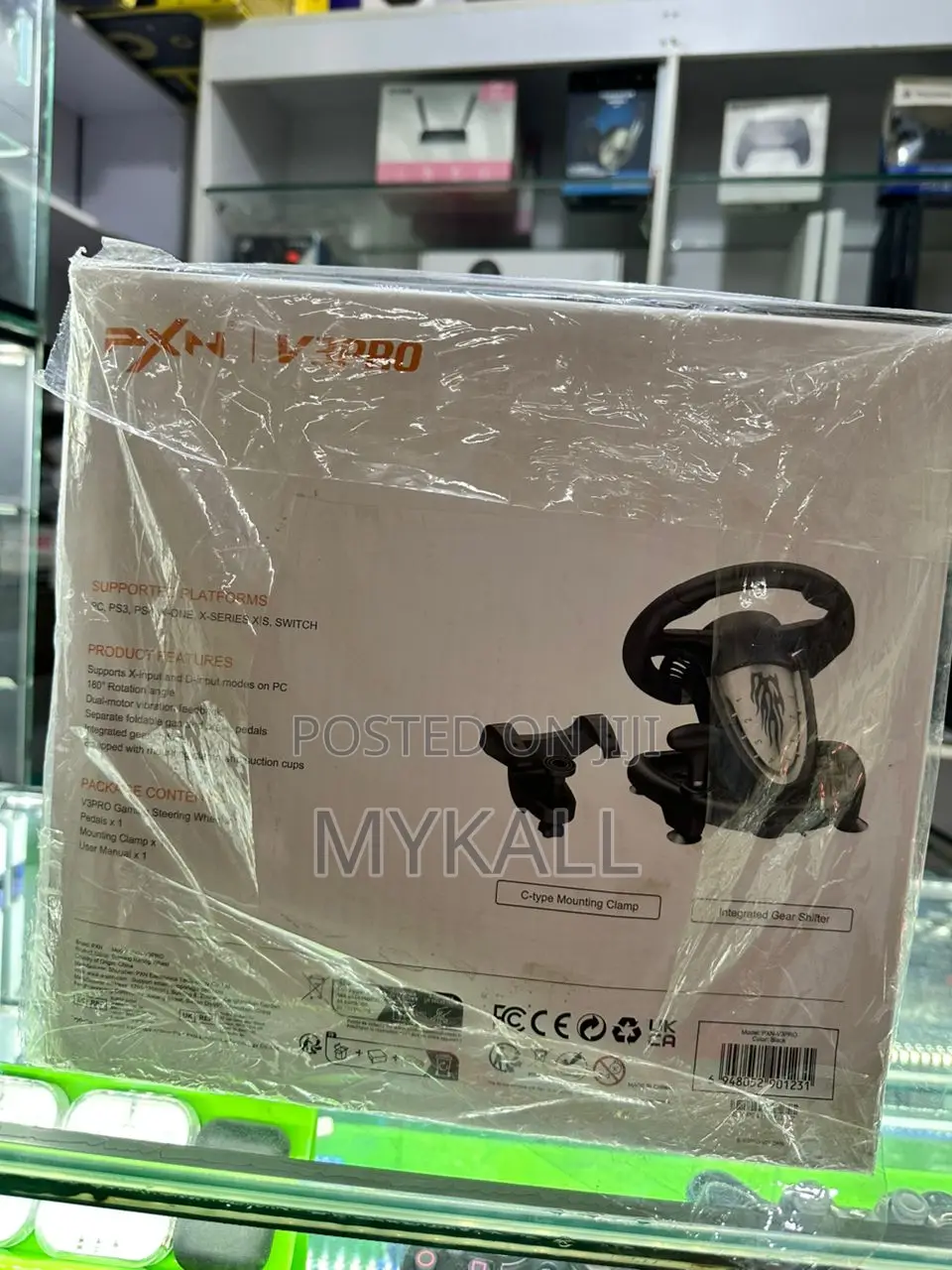 PXN V3 Pro Gaming Steering Wheel With Pedal