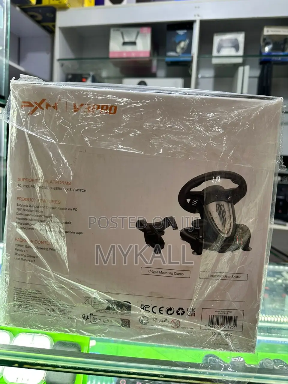 PXN V3 Pro Gaming Steering Wheel With Pedal