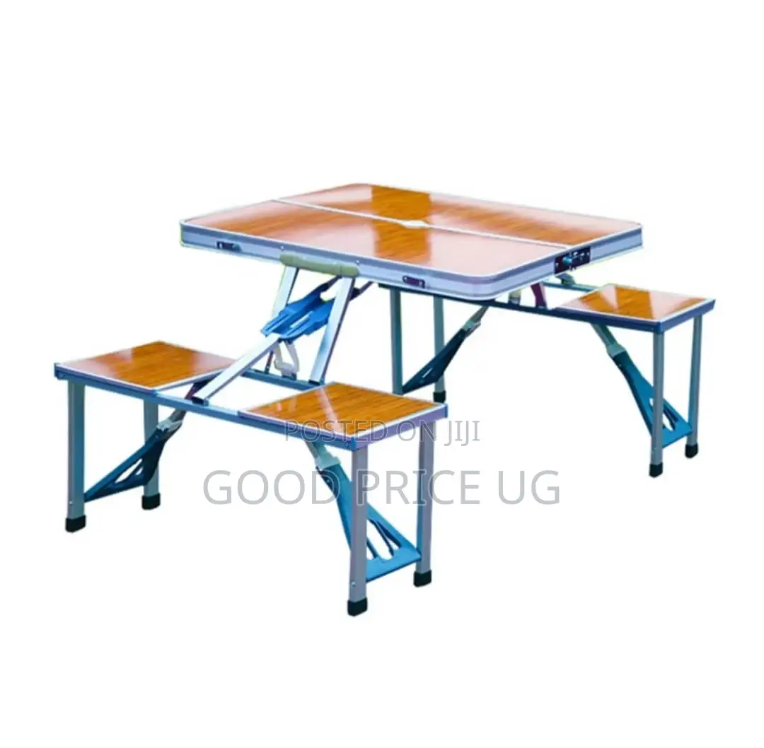 Generic Portable Aluminum Folding Picnic Table With Four Seats