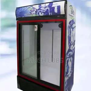 Spj 380l Showcase Beverage Chiller Double Door Refrigerator