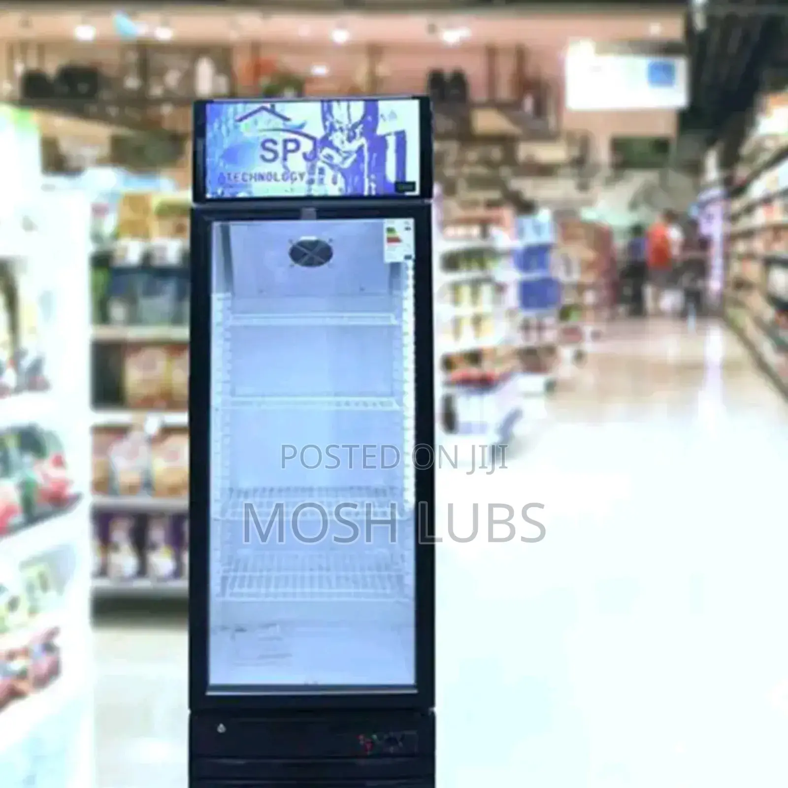 Spj 380l Showcase Beverage Chiller Double Door Refrigerator