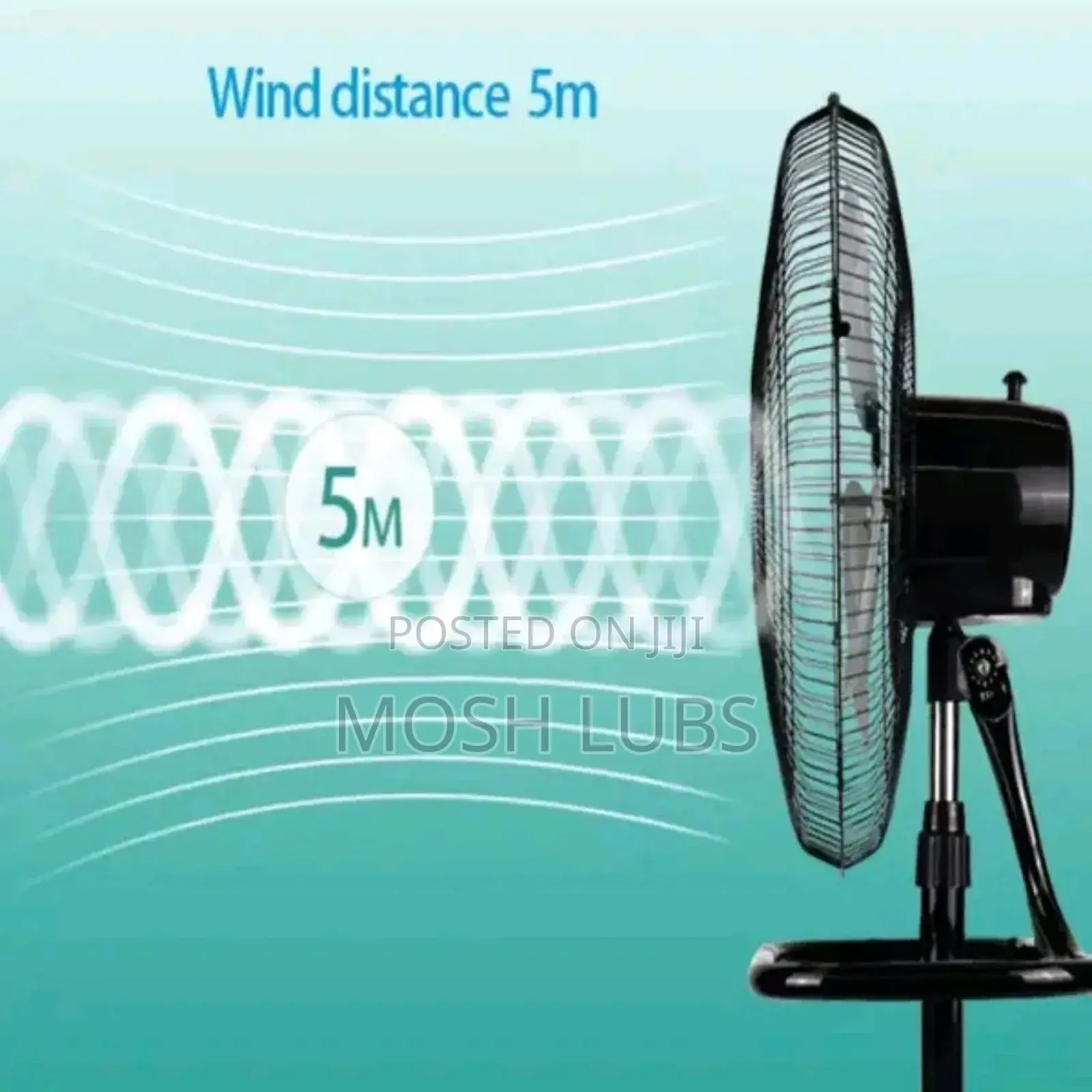 Silent Noise 5m Wind Swipe Floor Standing Fan