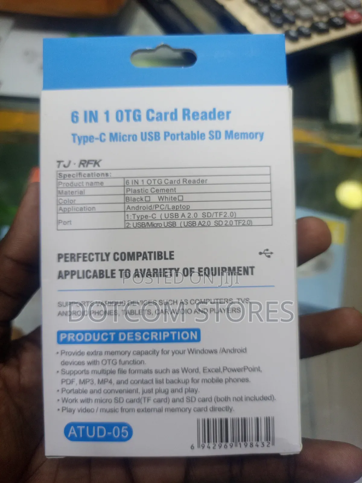 Sunspad (Or Generic Atud-05 Model) 6-in-1 Otg Card Reader