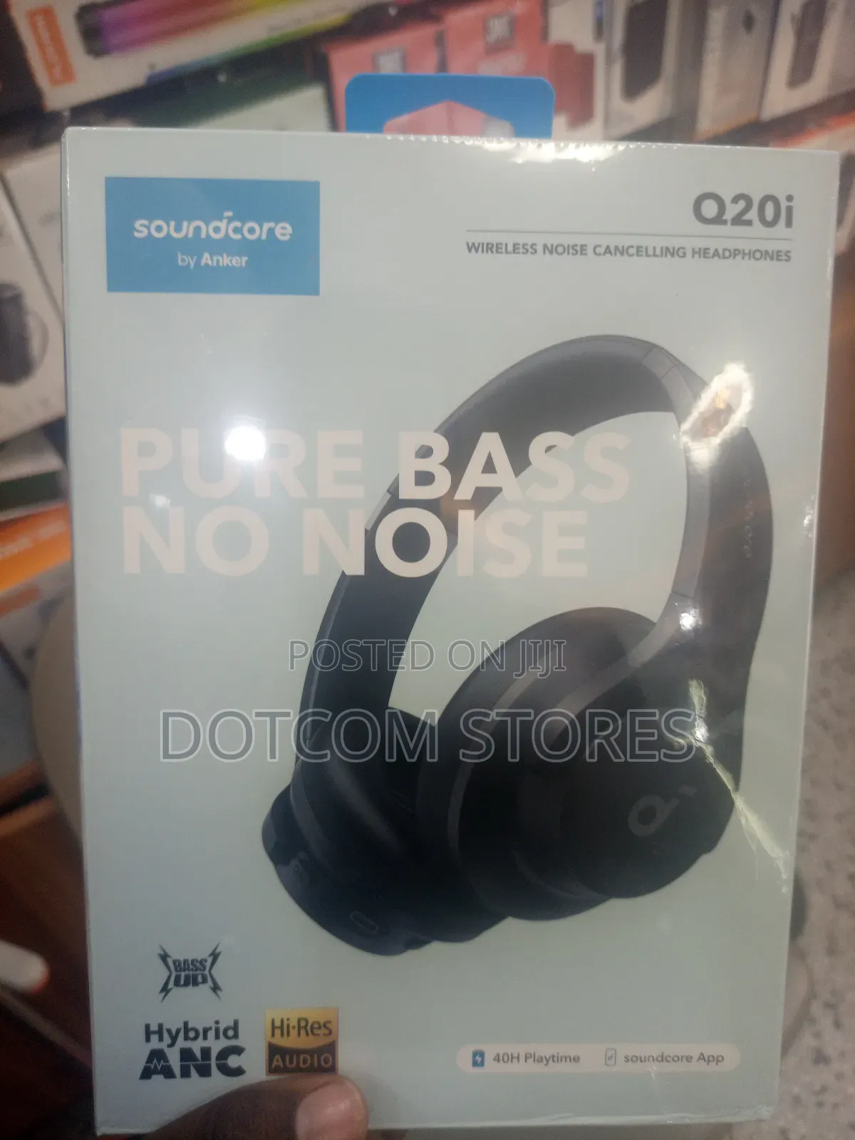 Anker Soundcore Q20i Hybrid Active Noise Cancelling Headphones.