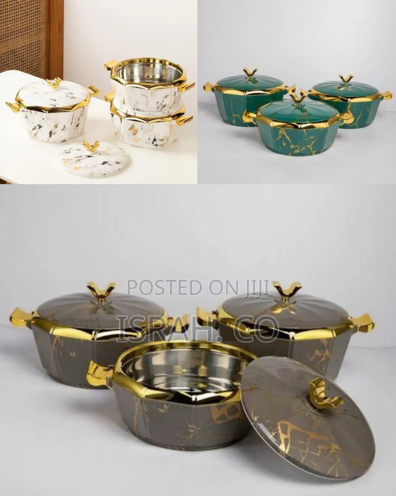 Elegant Insulated Serving Casseroles / Food Warmer Set