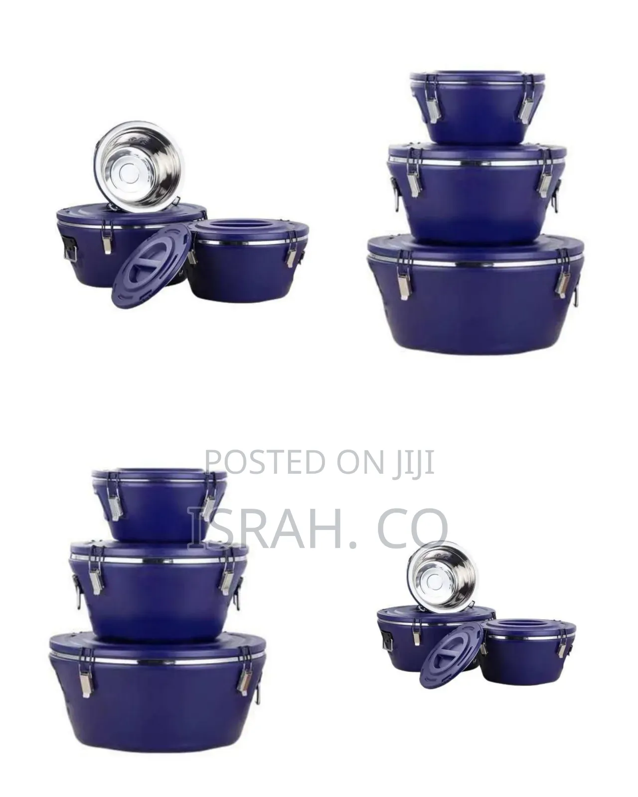 Stackable Insulated Food Warmer Casserole Set - Multicolor