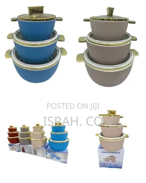 3-Piece Set of Elegant Stackable Insulated Serving
