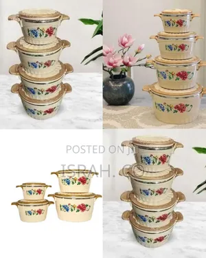 Premium Insulated Food Warmer Casserole Set With Floral Design