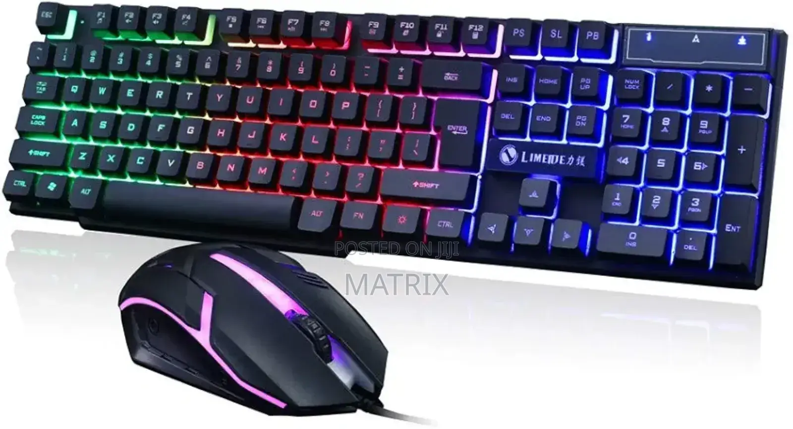 Wired Gaming Keyboard And Mouse Combo With Rgb Backlight