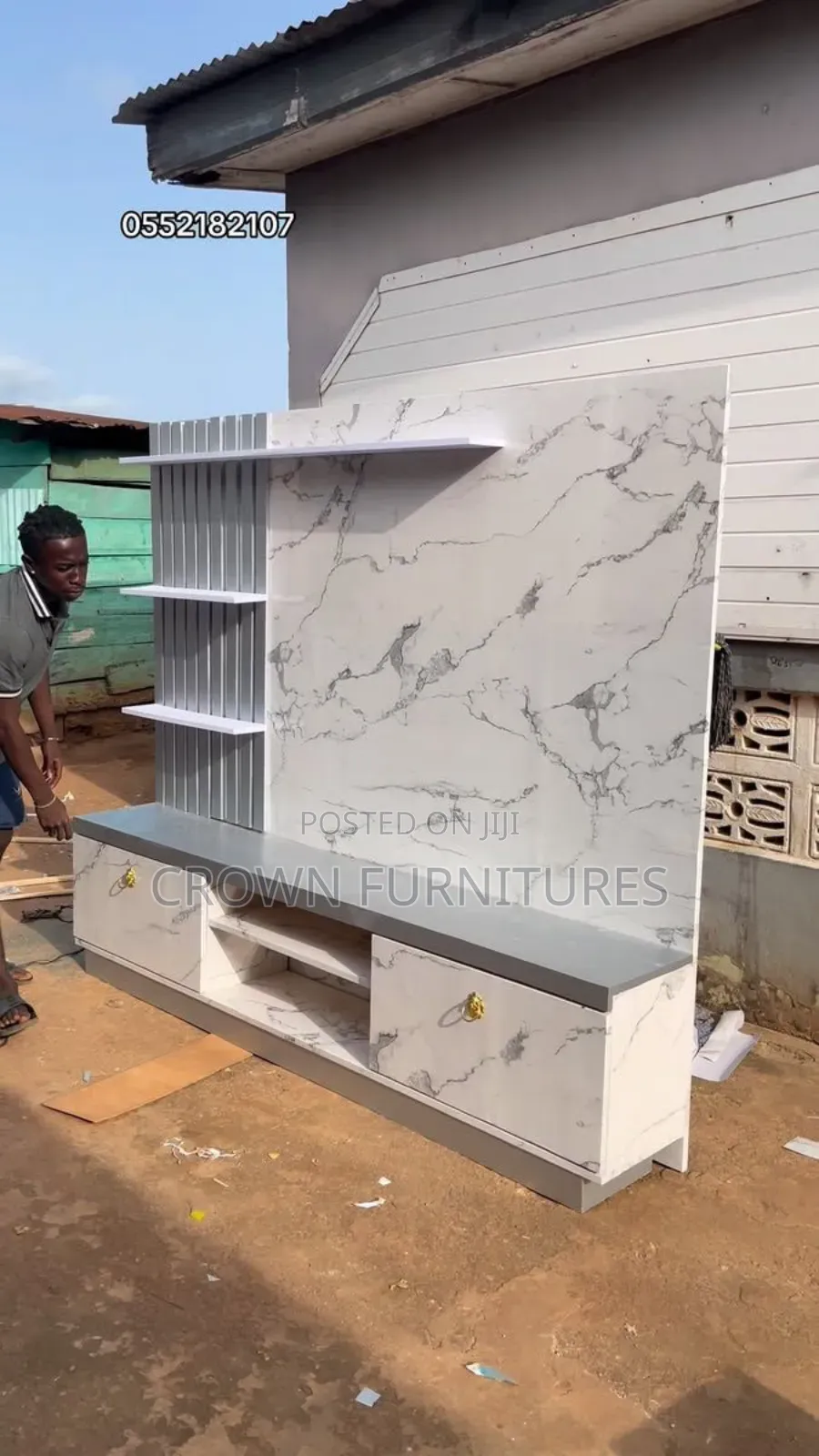 Movable Tv Wall Unit Call Us On in Central Division - Furniture, Crown ...