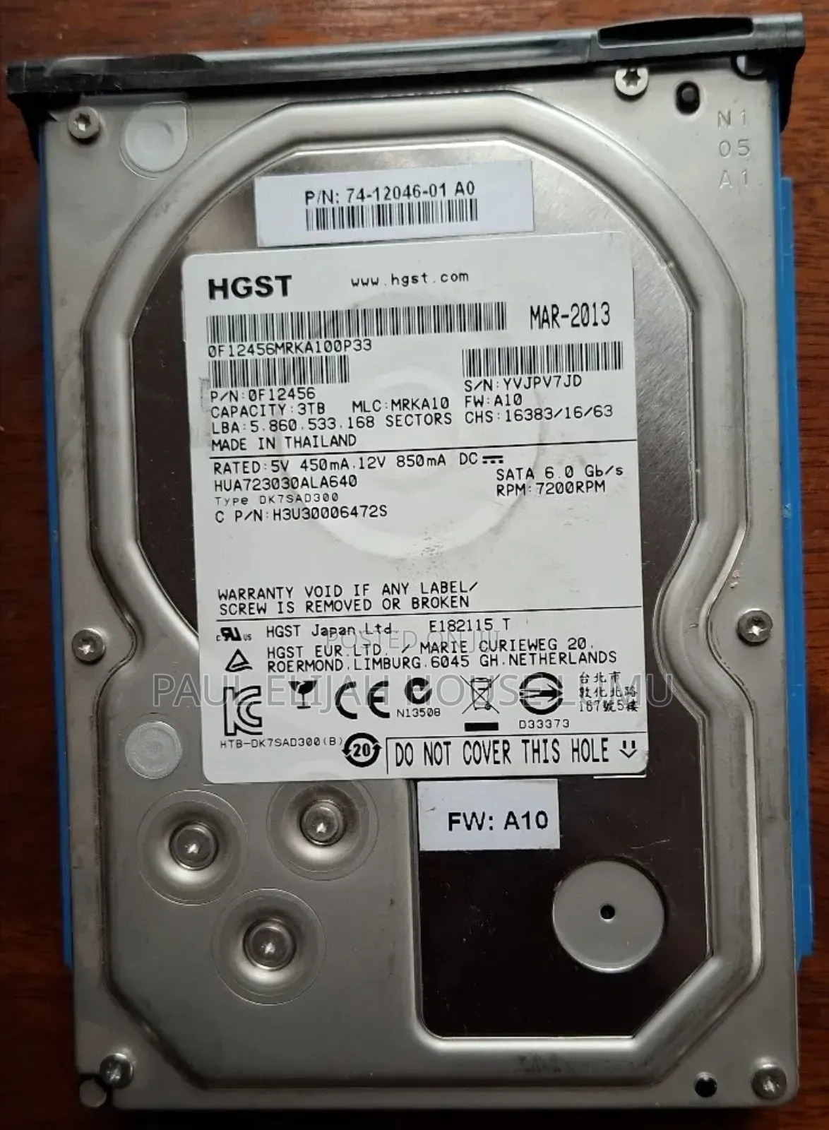 3tb Sata Hdd Hard Disk