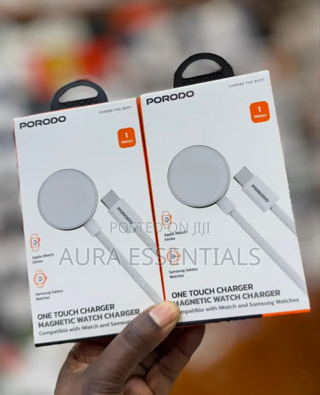 Porodo One Touch Magnetic Watch Charger