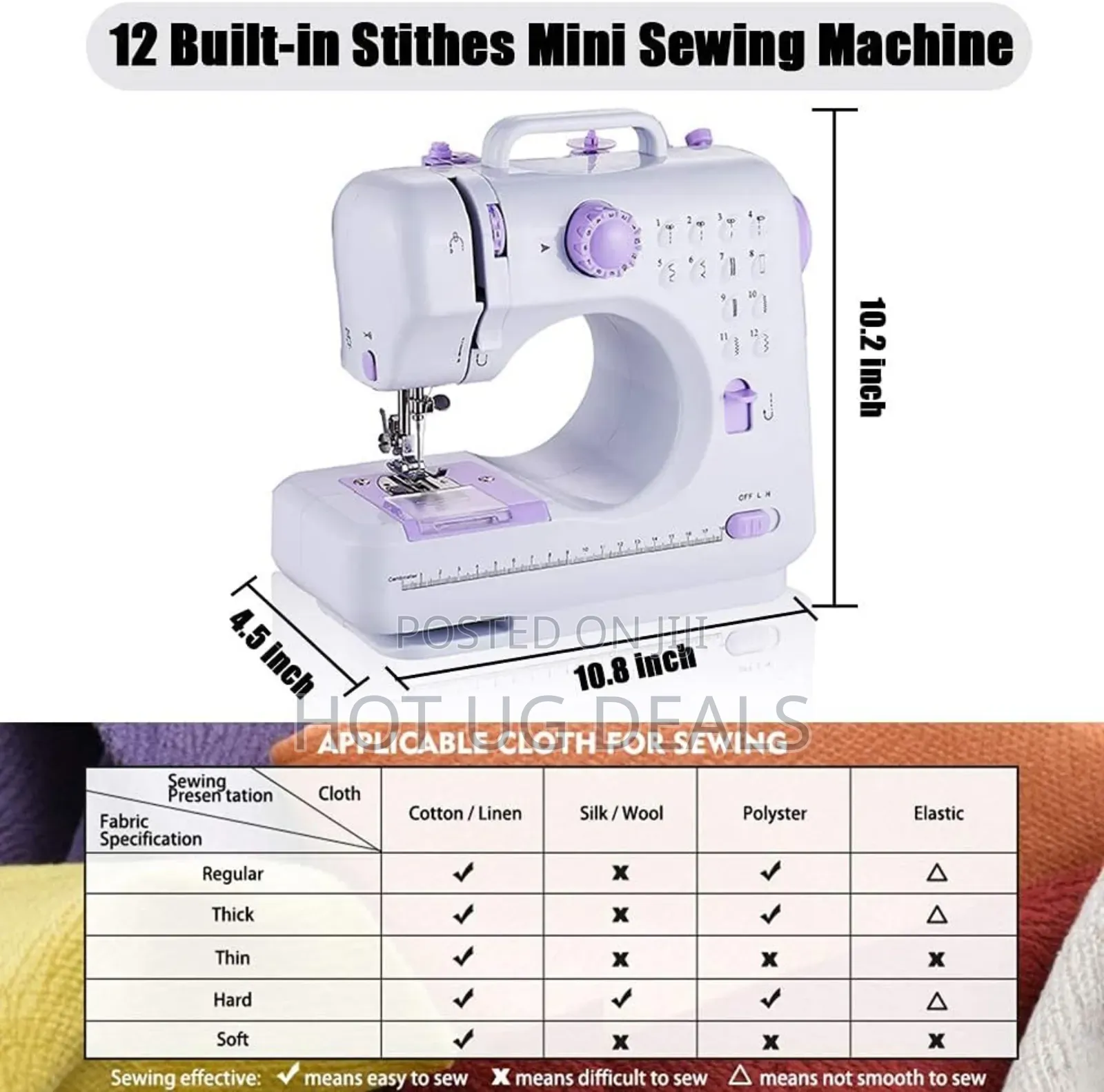 Portable Mini Electric Sewing Machine