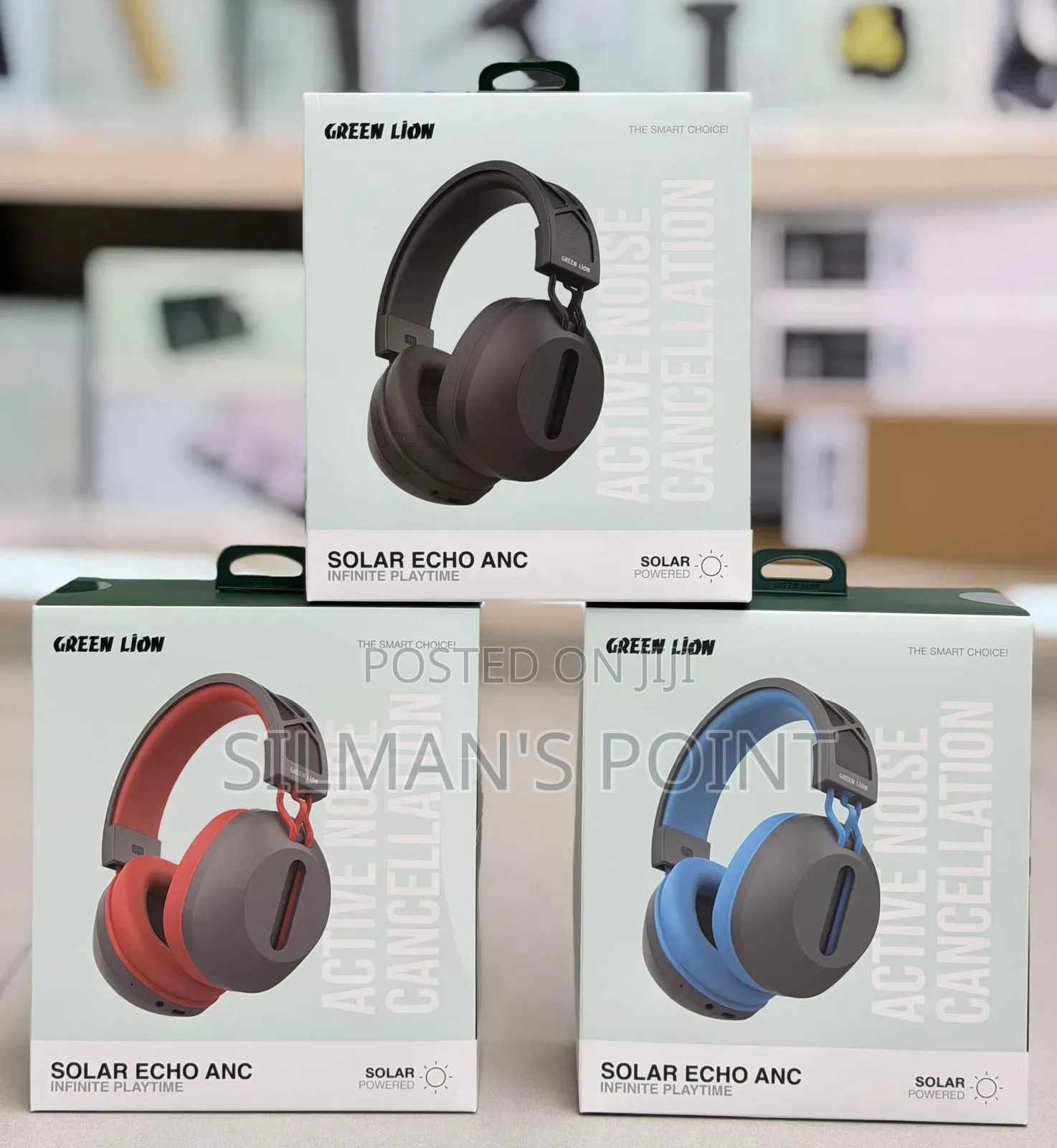 Green Lion Solar Echo Anc Wireless Headphones
