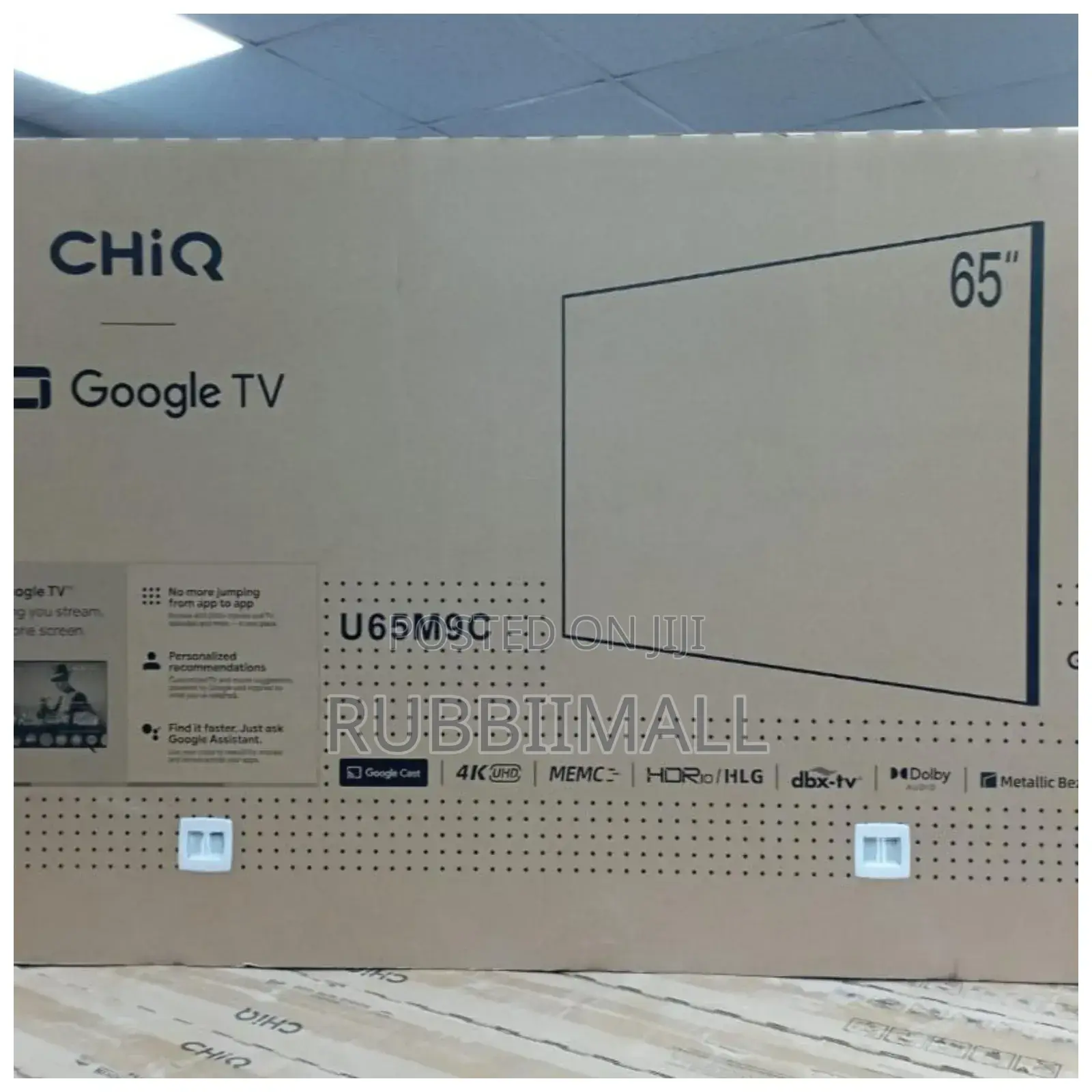 Chiq 65-Inch Google TV (Model U65m9c).