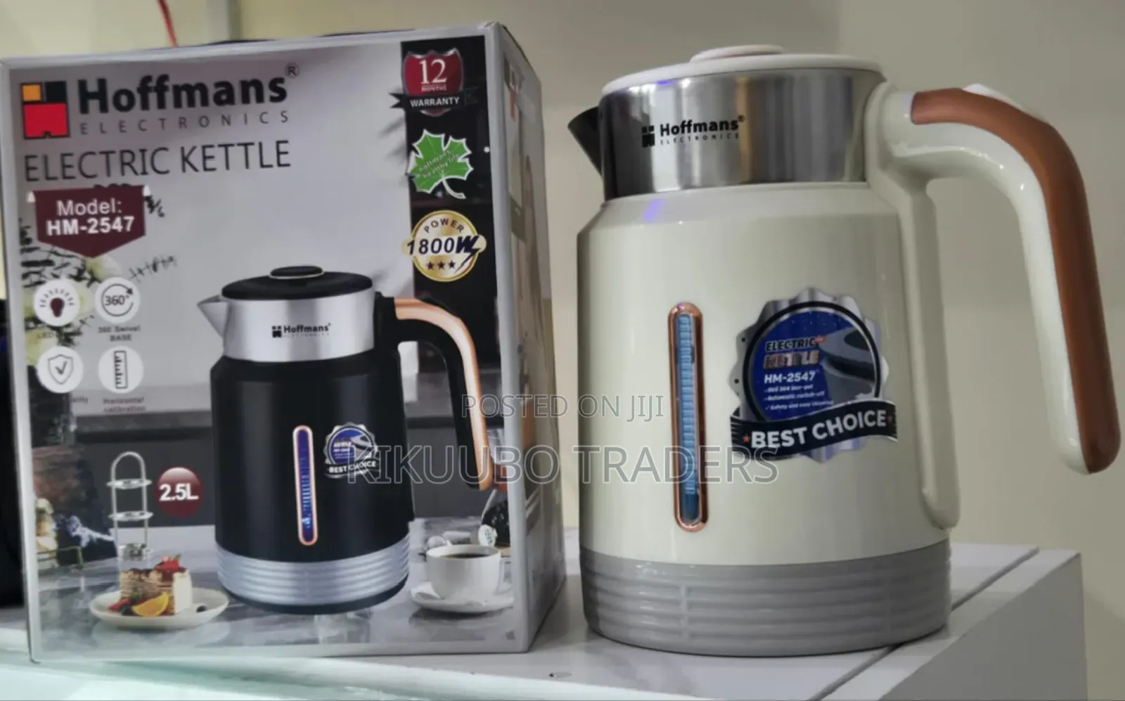 Hoffman 2.5l Electric Milk Boiler Water Kettle