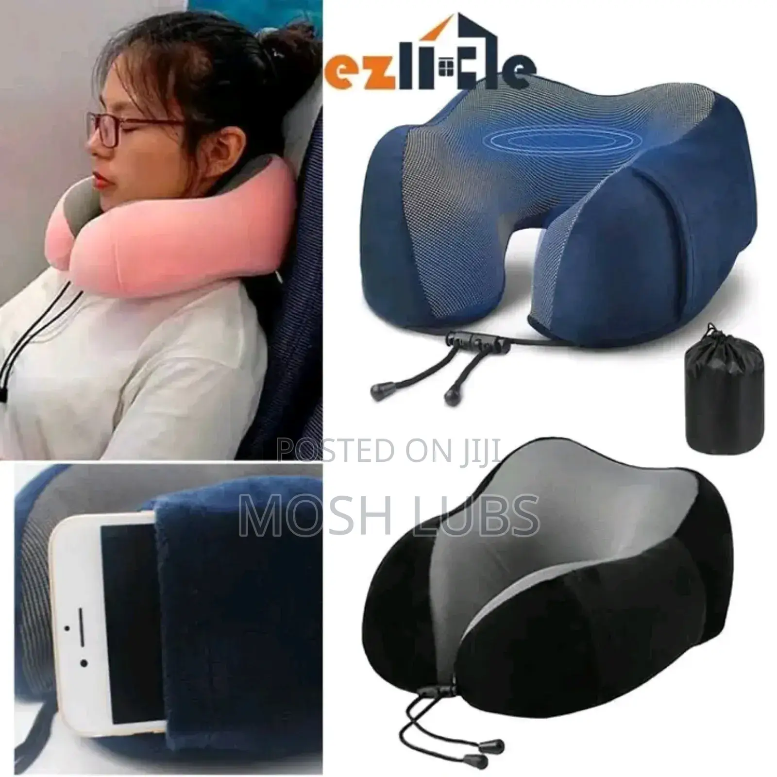 A 100% Memory Foam Flight Pillows