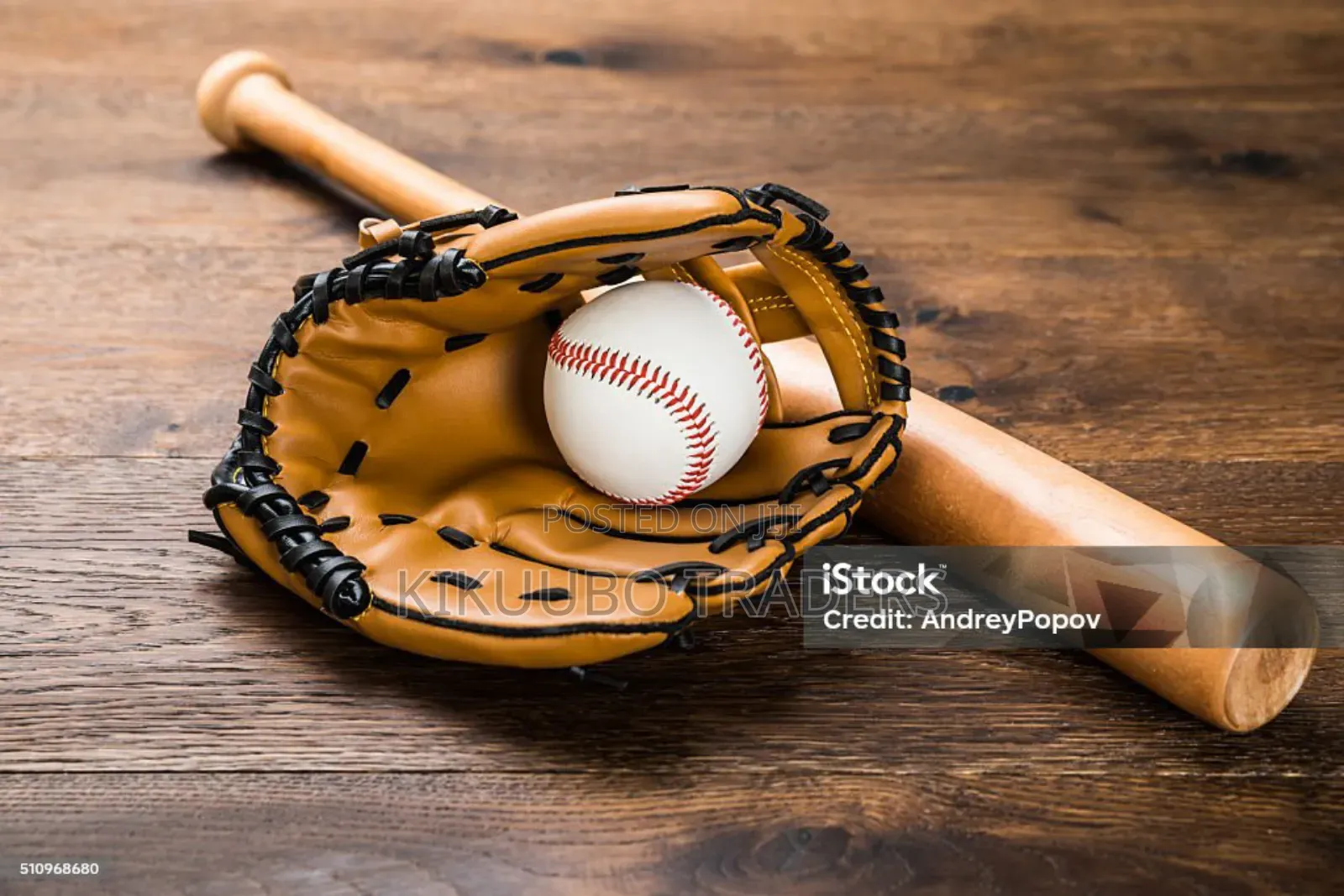 Baseball Cake Topper, Light Brown Mini Dollhouse Glove and Ball Set