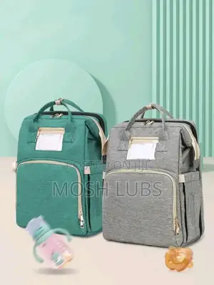 Diaper Bag/Nappy Changing Bag With A Multifunctional Travel Basinet
