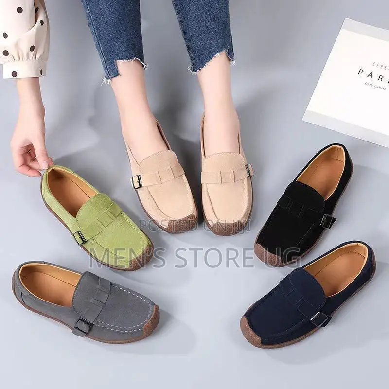 Classic Ladies Suede Moccasins Loafers