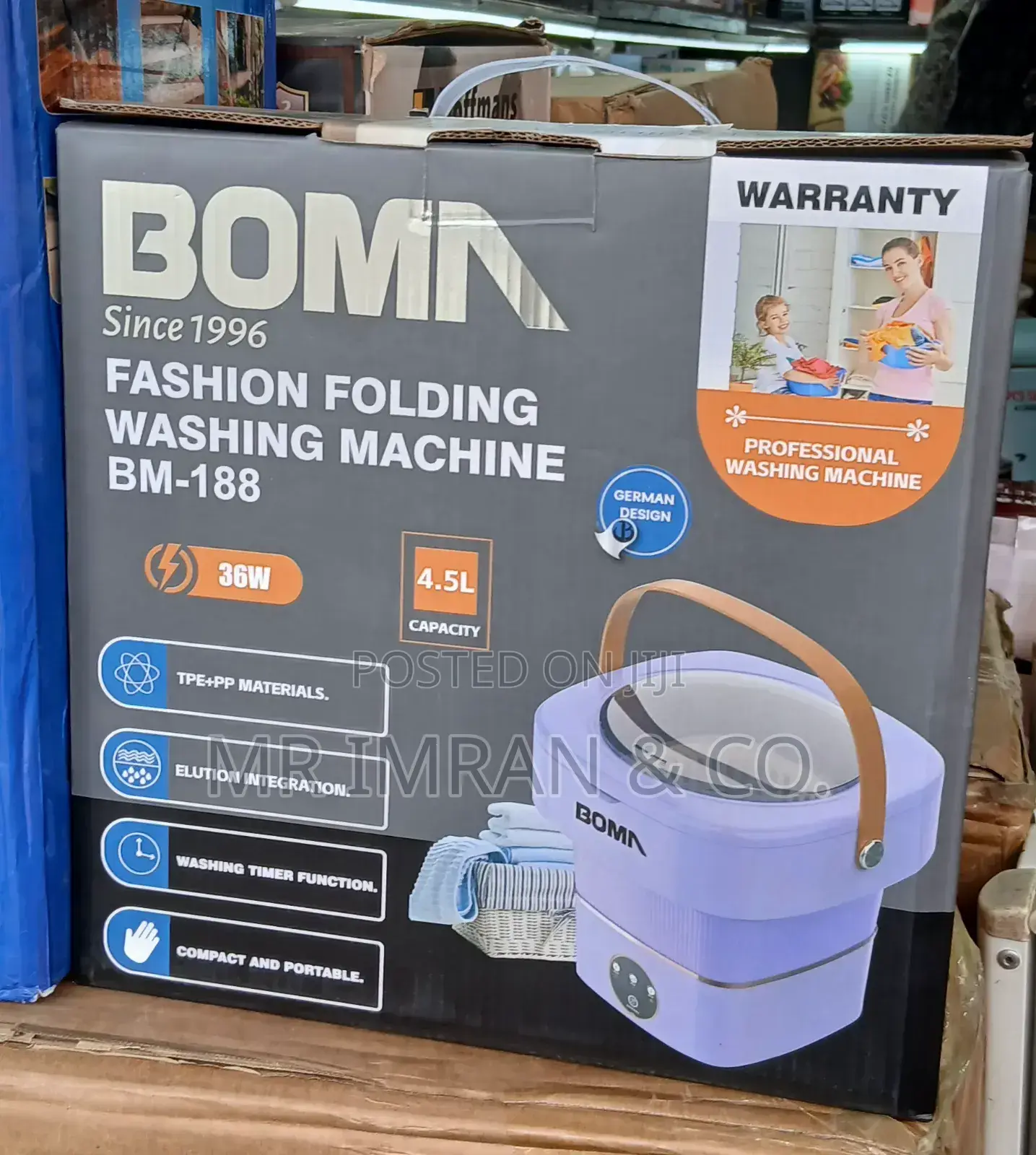 Boma Bm-188 Is a Compact, Foldable Washing Machine