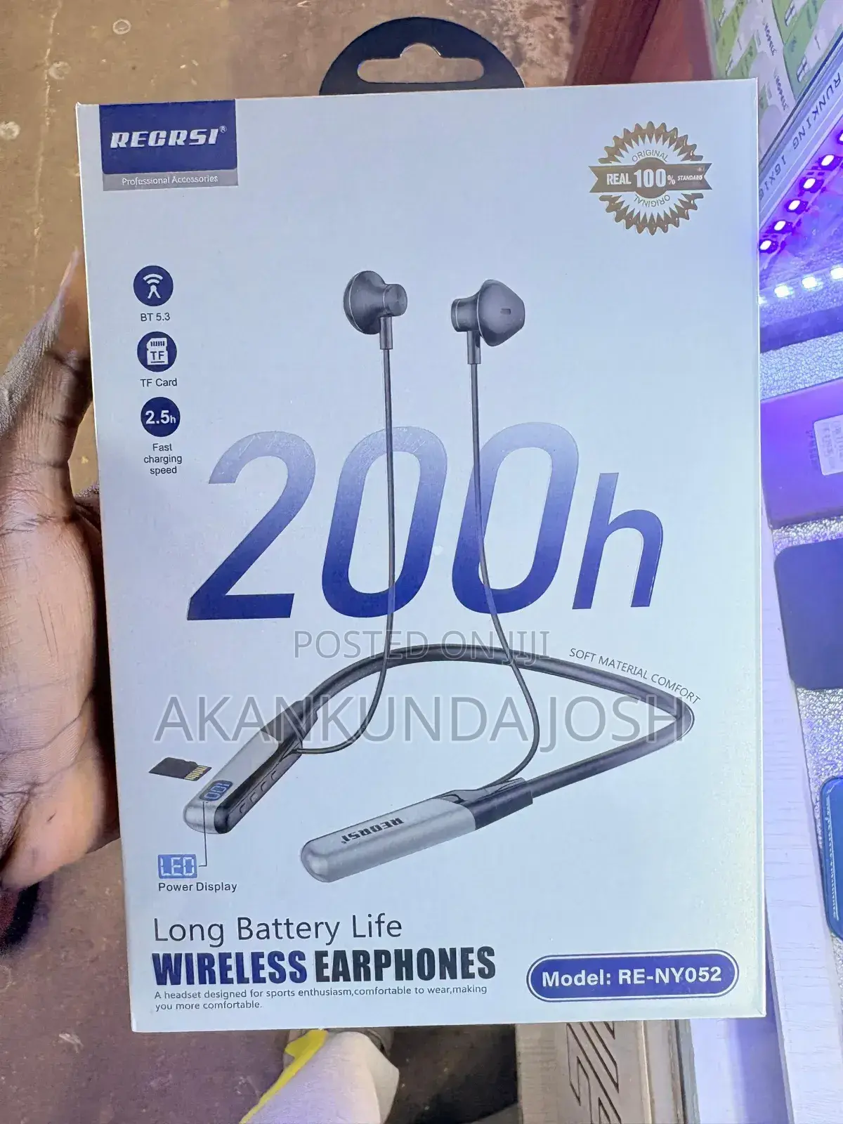 Recrsi Re-Ny052 Wireless Neckbands