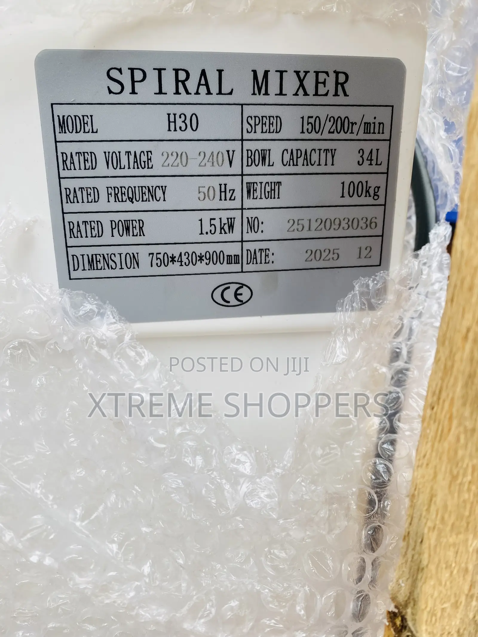 B30/Dough Mixer /L 30 -durable