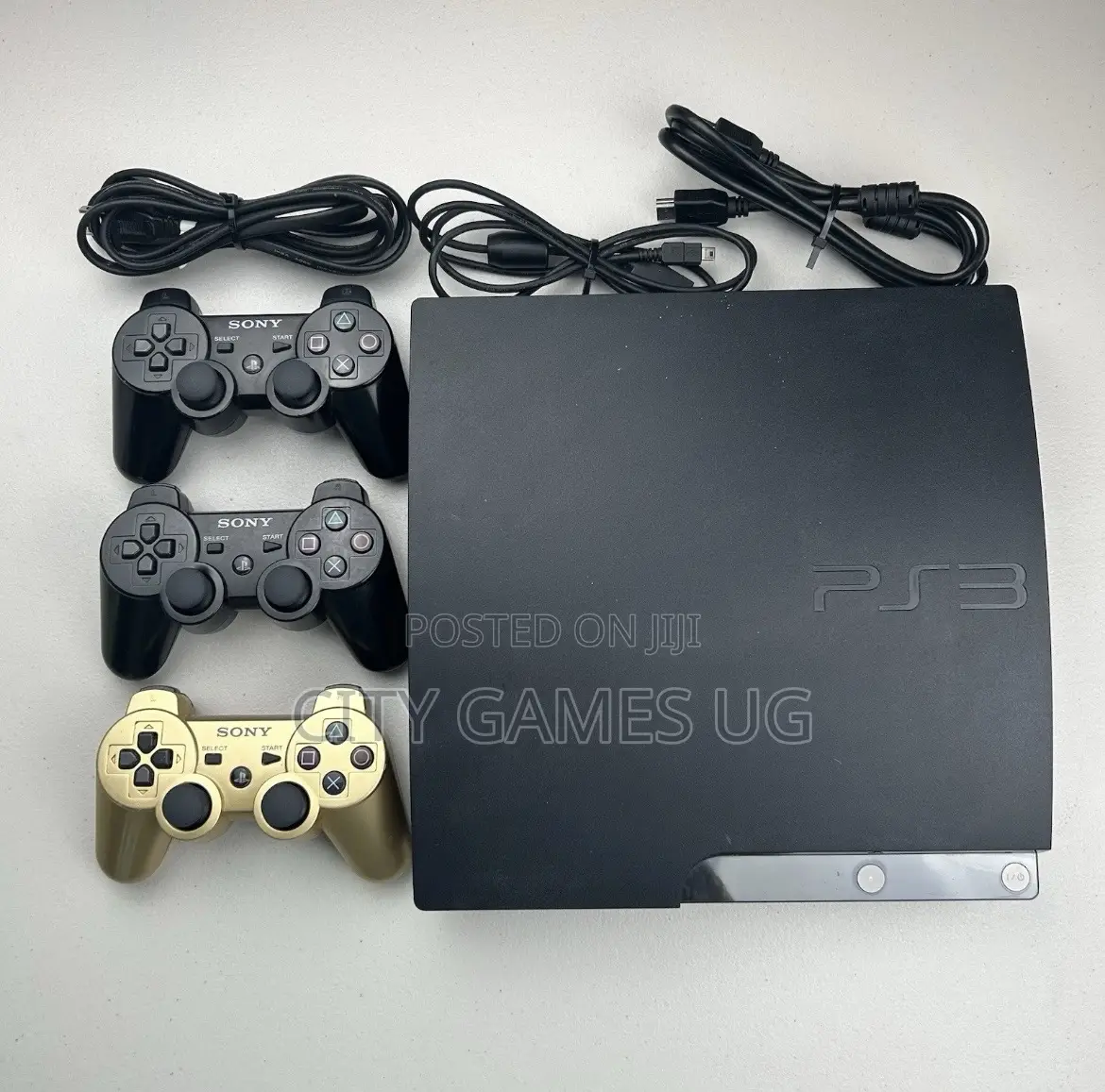 Sony Playstation 3 Ps3 Console 3 Controllers