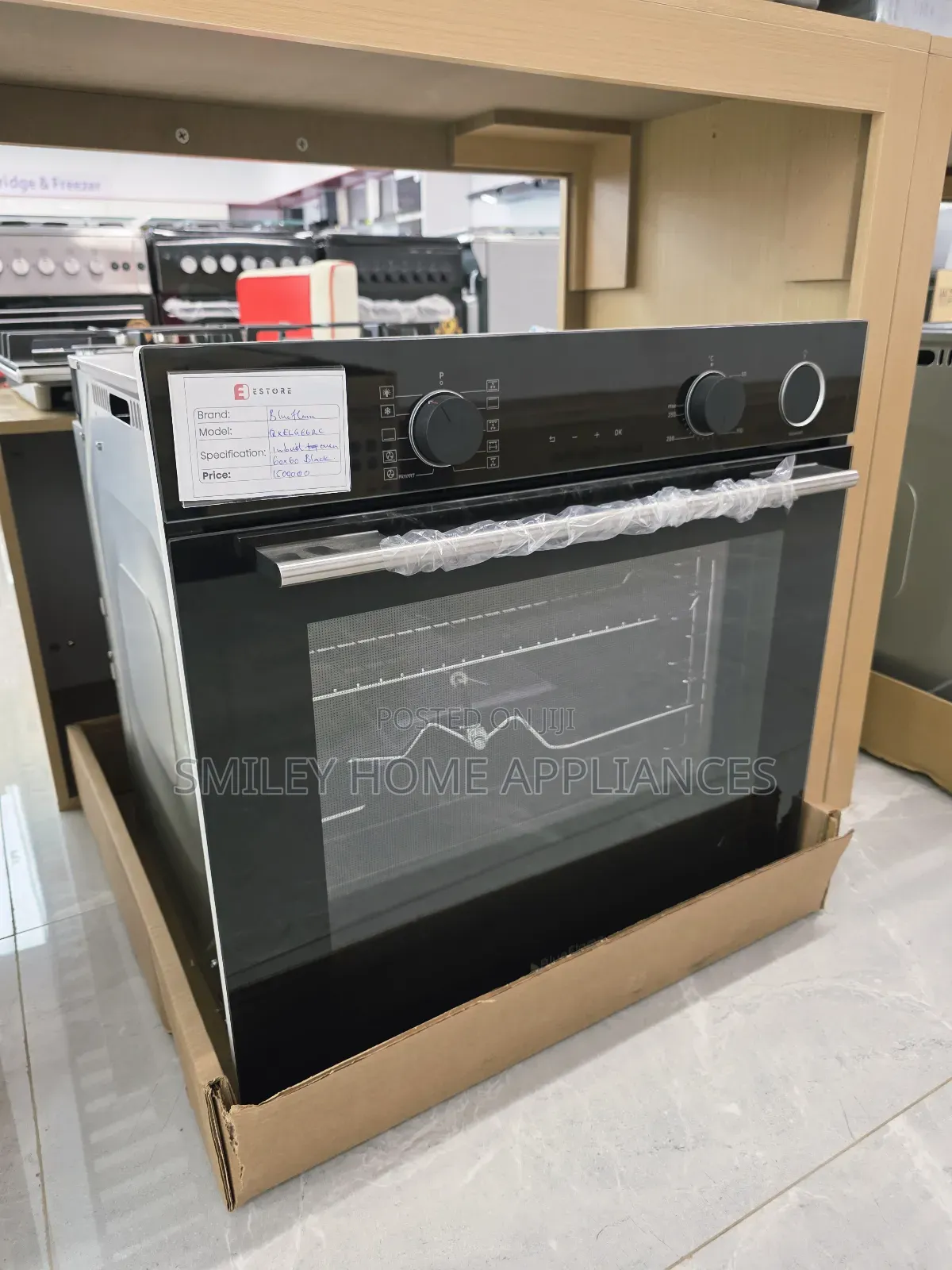 Black Blueflame 60cm Built-in Electric Oven