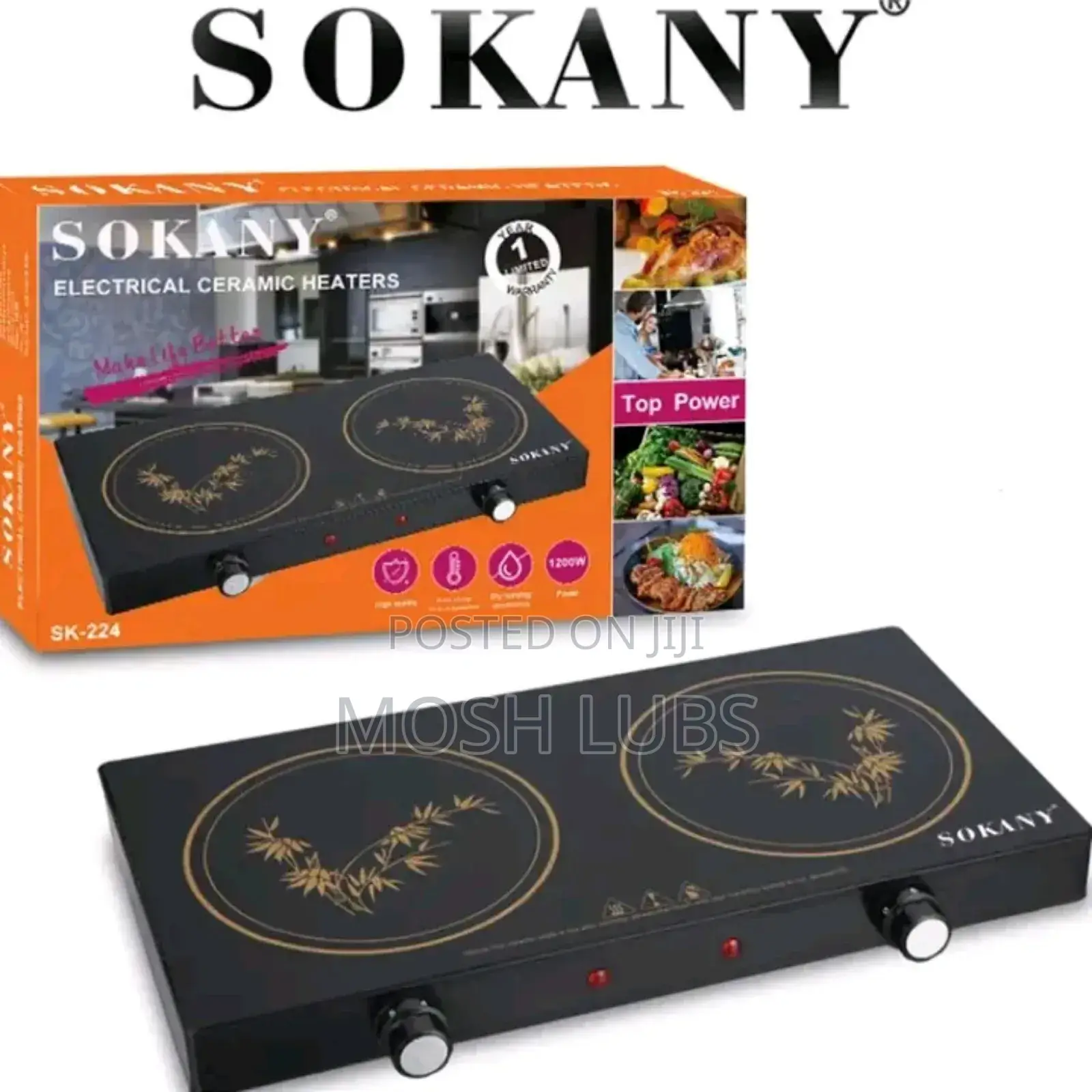 Sokany Double Infrared Induction Heater