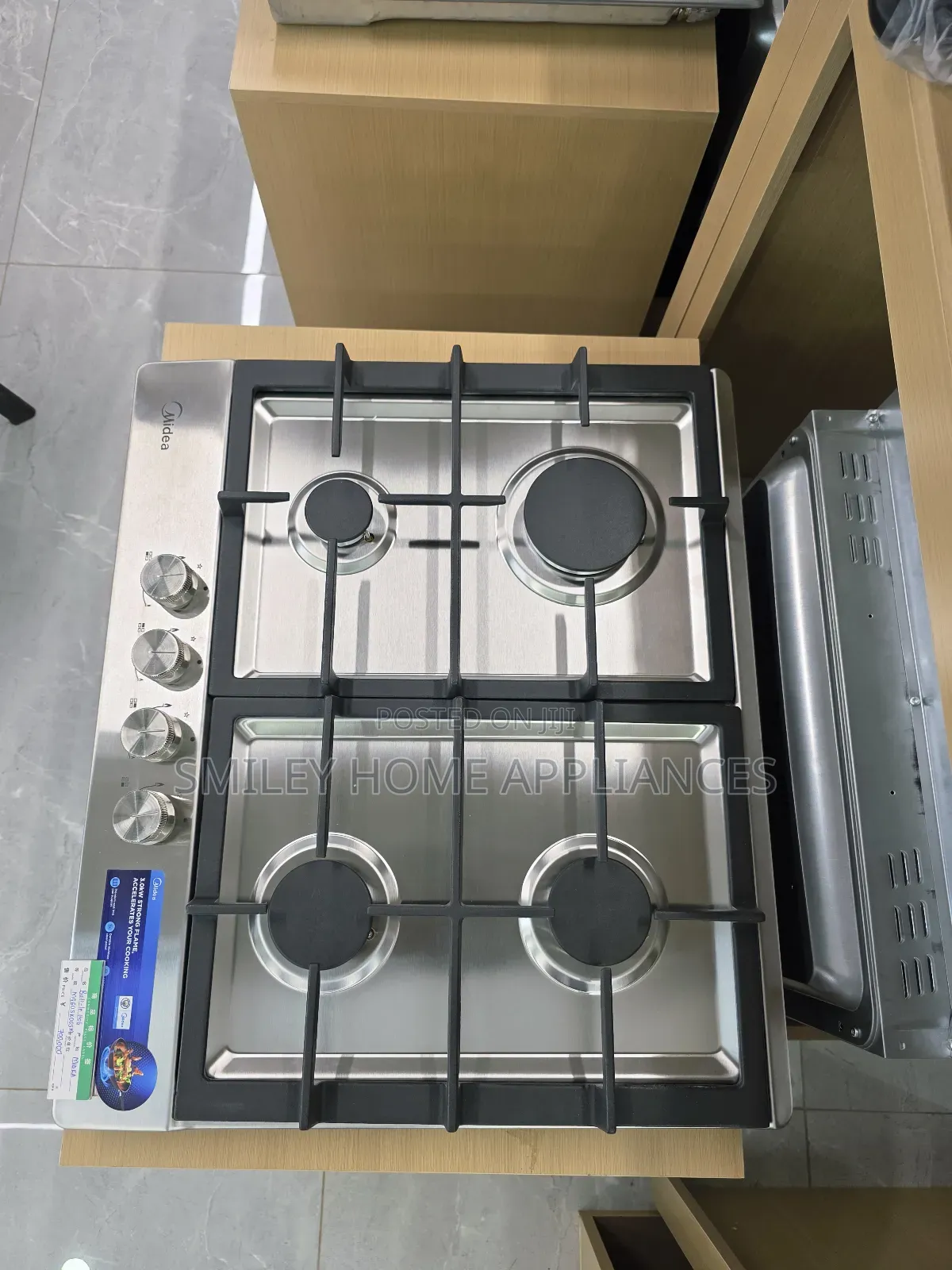 60cm Stainless Full Gas Midea Built in Hob at 20% Discount Price