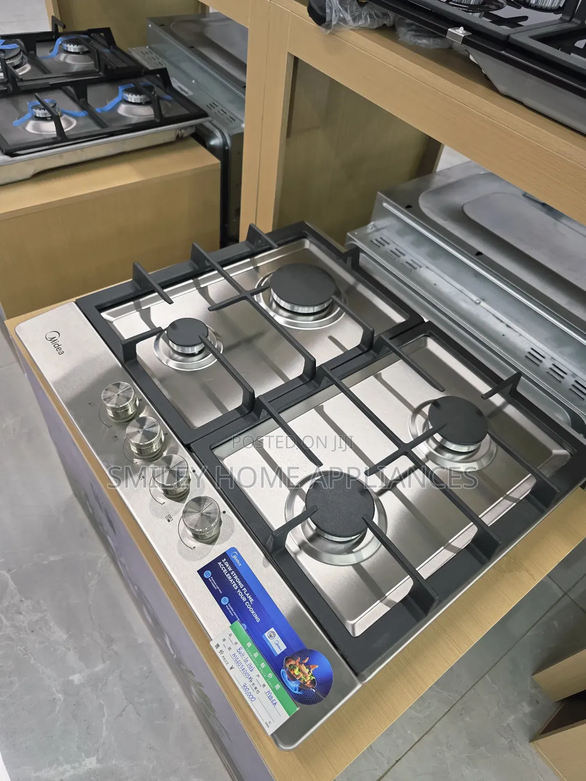 Midea Full Gas 60cm by 60cm Built in Gas Hob at 20% Discount Price