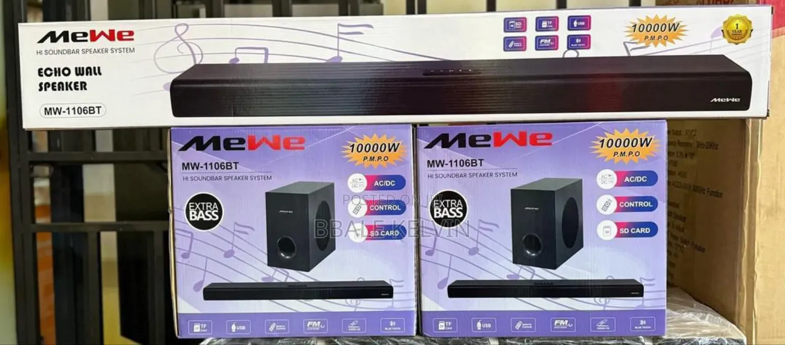 Mewe 2.1ch Soundbar With Subwoofer