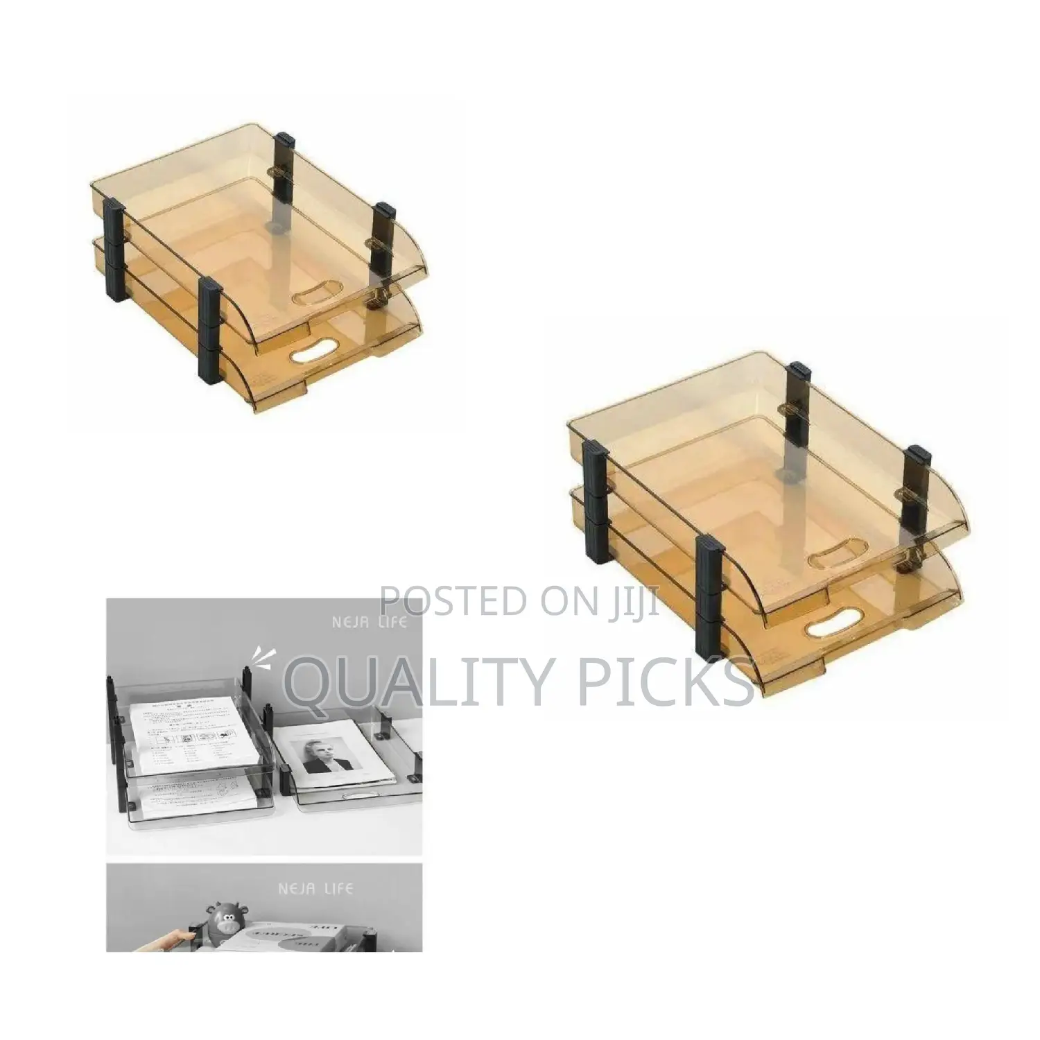Omega Unbreakable Executive File Tray Organiser With Top