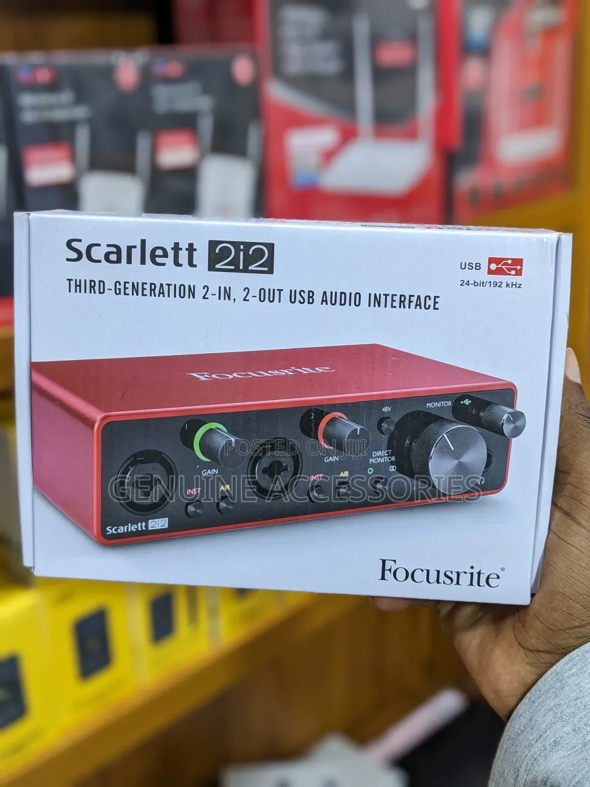 Focusrite Scarlett 2i2 3rd Generation 2-In,2-Out Usb Audio Interface