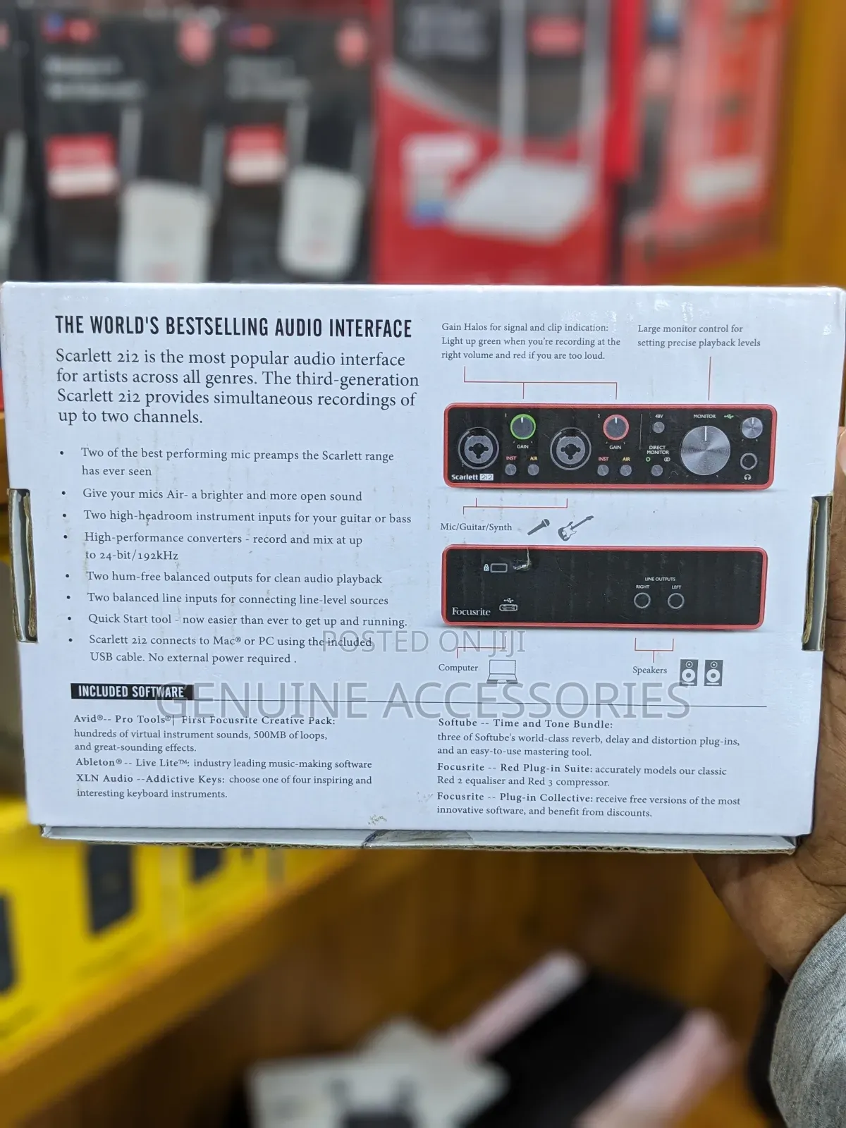 Focusrite Scarlett 2i2 3rd Generation 2-In,2-Out Usb Audio Interface